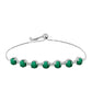 Pulsera de Plata con Malaquita