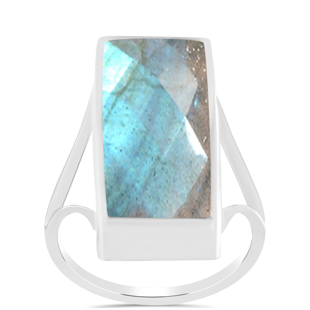 Anillo de Plata con Labradorita de las Minas de Gullgruvene