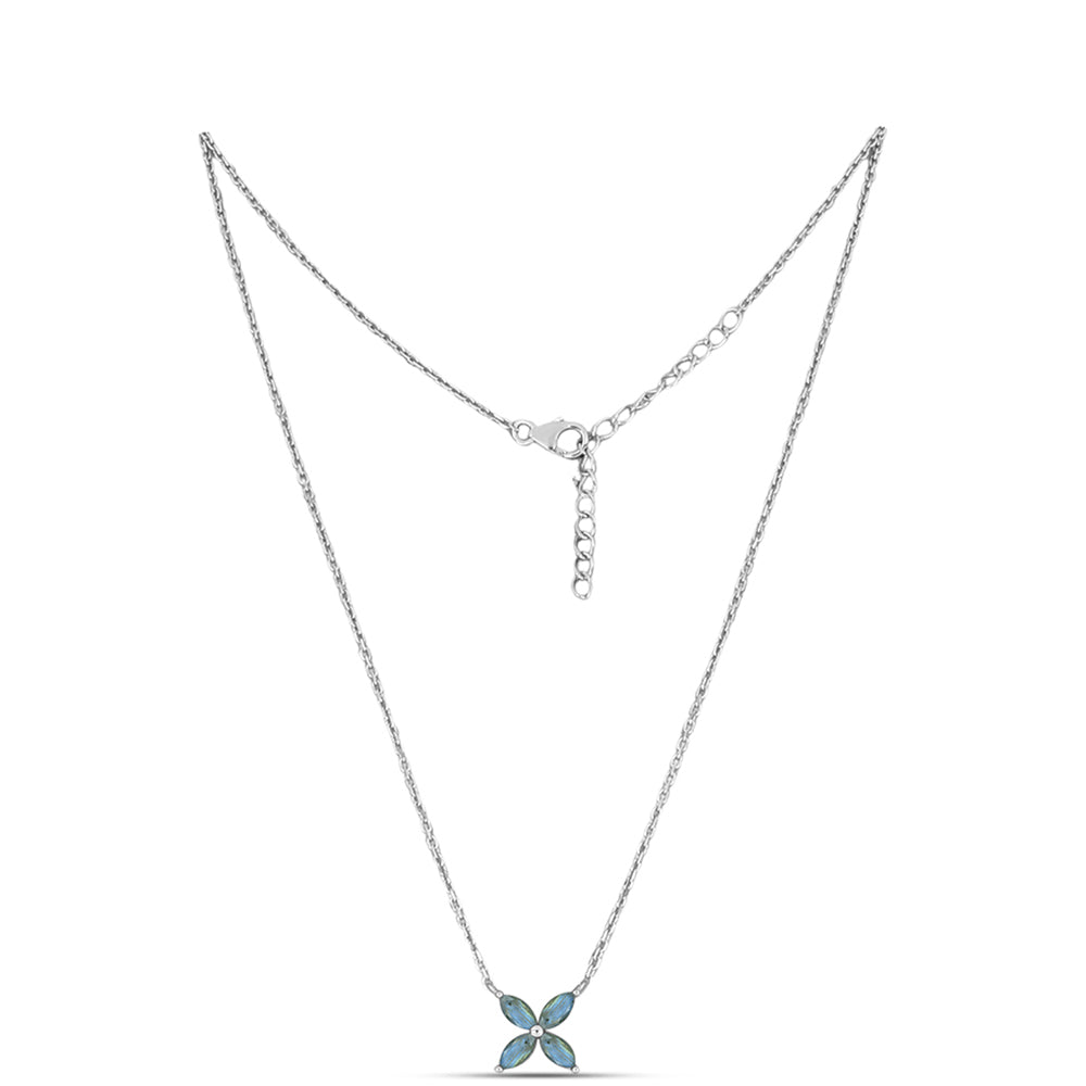 Collar de Plata con Labradorita de las Minas de Gullgruvene
