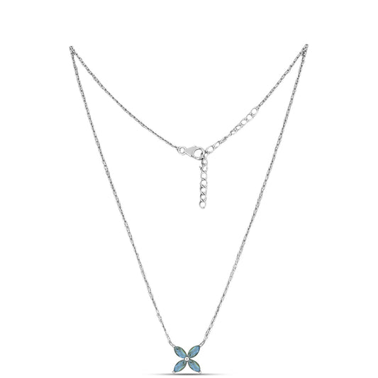 Collar de Plata con Labradorita de las Minas de Gullgruvene