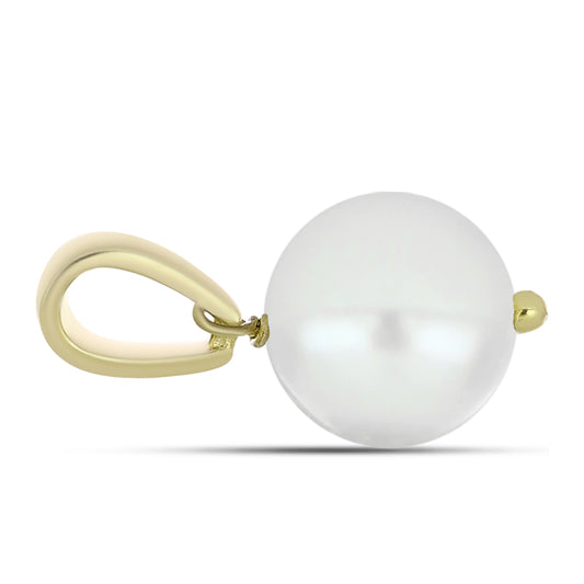 Colgante de Plata Bañada en Oro con Perla de Agua Dulce