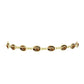 Pulsera de Plata Bañada en Oro con Cuarzo Coñac