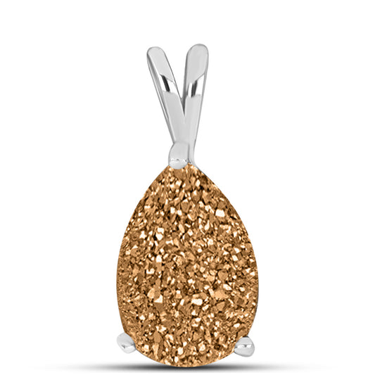 Colgante de Plata con Drusa Dorada