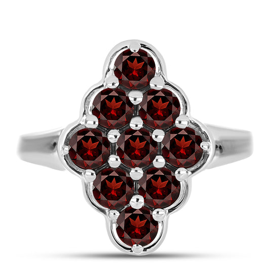 Anillo de Plata con Granate Barton