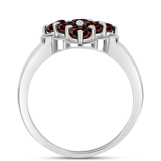 Anillo de Plata con Granate Barton
