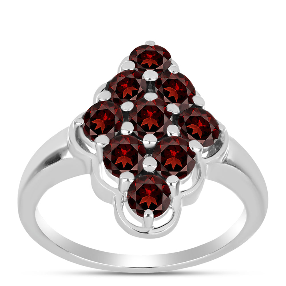 Anillo de Plata con Granate Barton