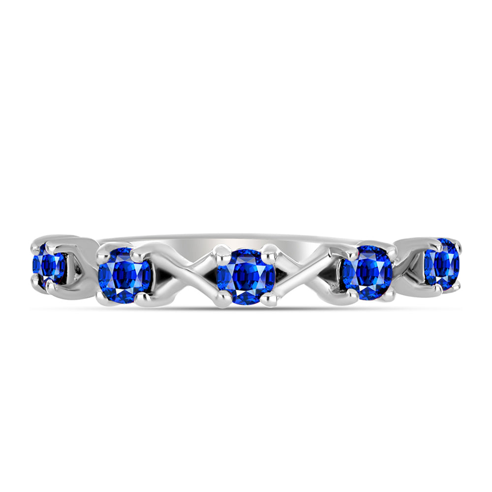 Anillo de Plata con Zafiro Azul Australiano 1 