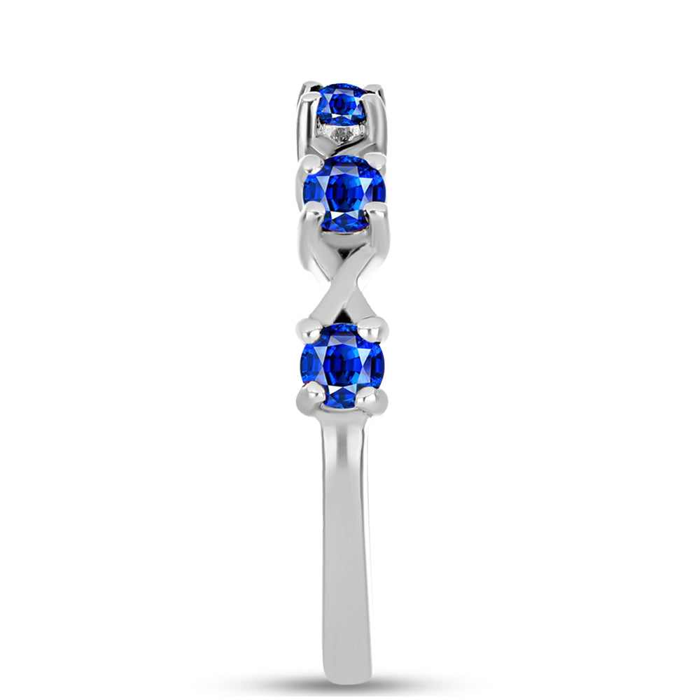 Anillo de Plata con Zafiro Azul Australiano 4 