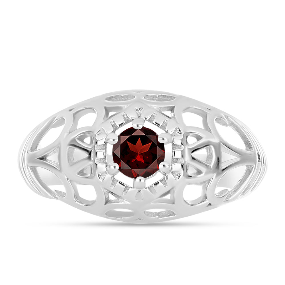 Anillo de Plata con Granate Barton 1 