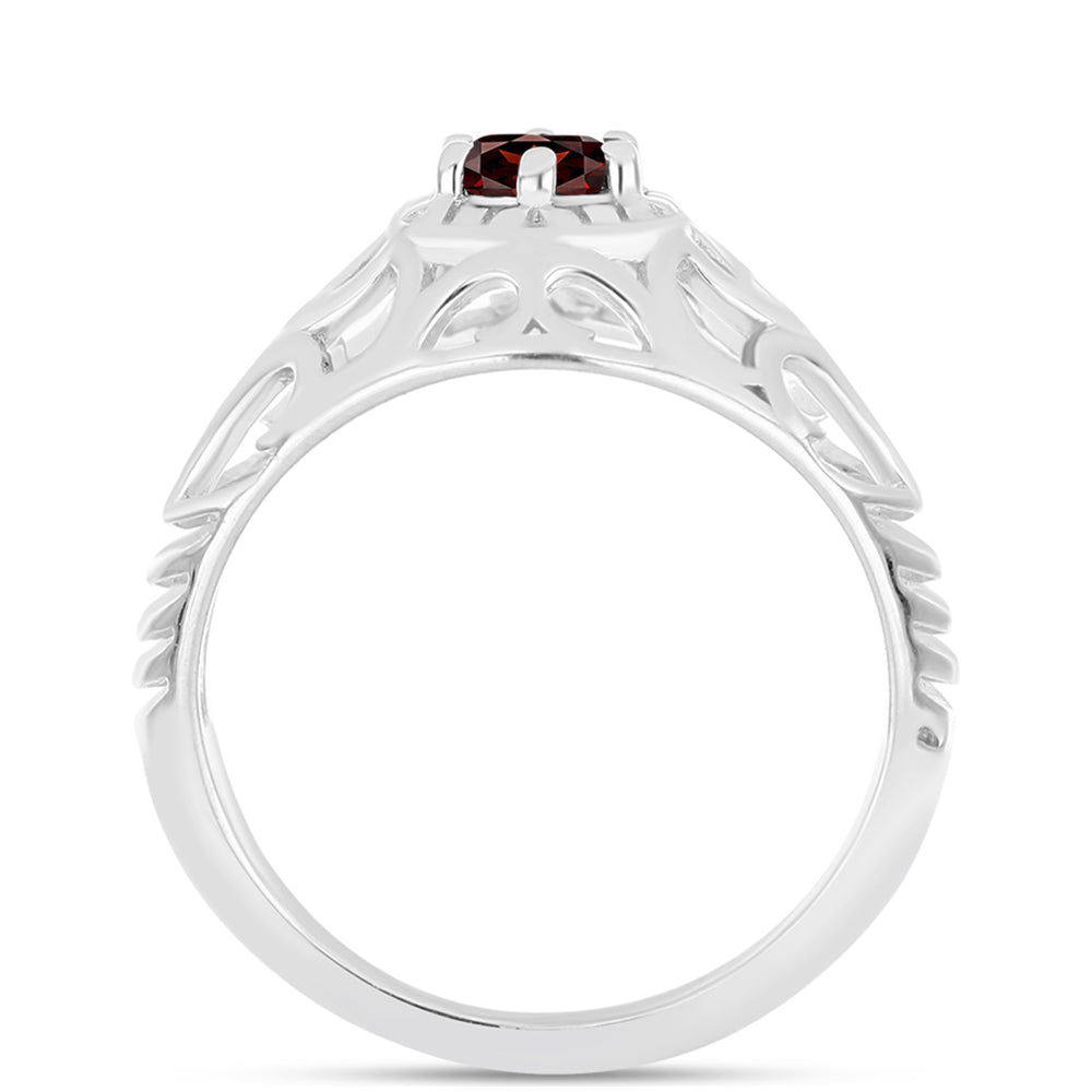 Anillo de Plata con Granate Barton 2 