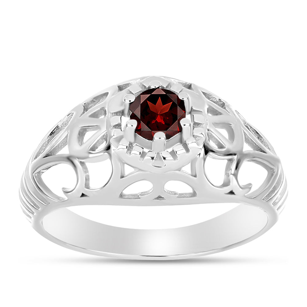 Anillo de Plata con Granate Barton 3 