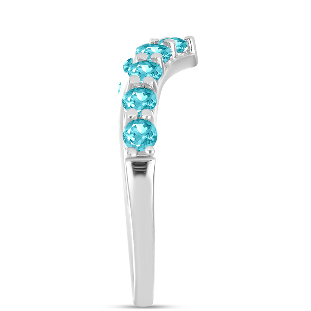 Anillo de Plata con Cuarzo Paraiba 4 