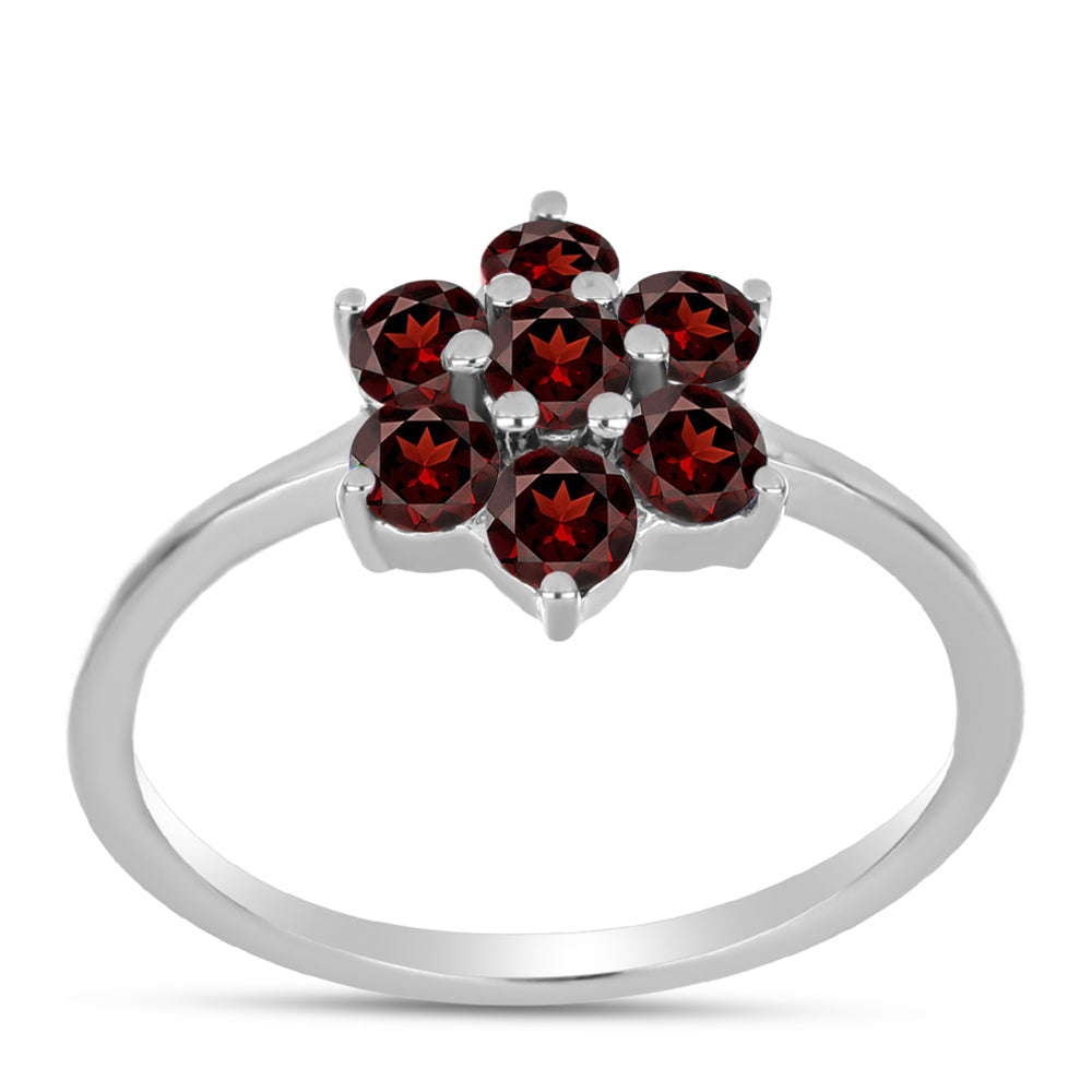 Anillo de Plata con Granate Barton