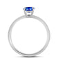 Anillo de Plata con Zafiro Azul Australiano