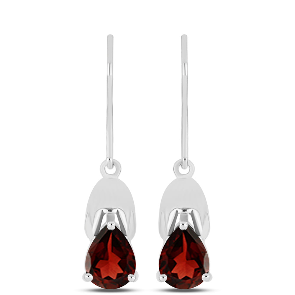 Pendientes de Plata con Granate Barton 1 