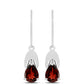 Pendientes de Plata con Granate Barton