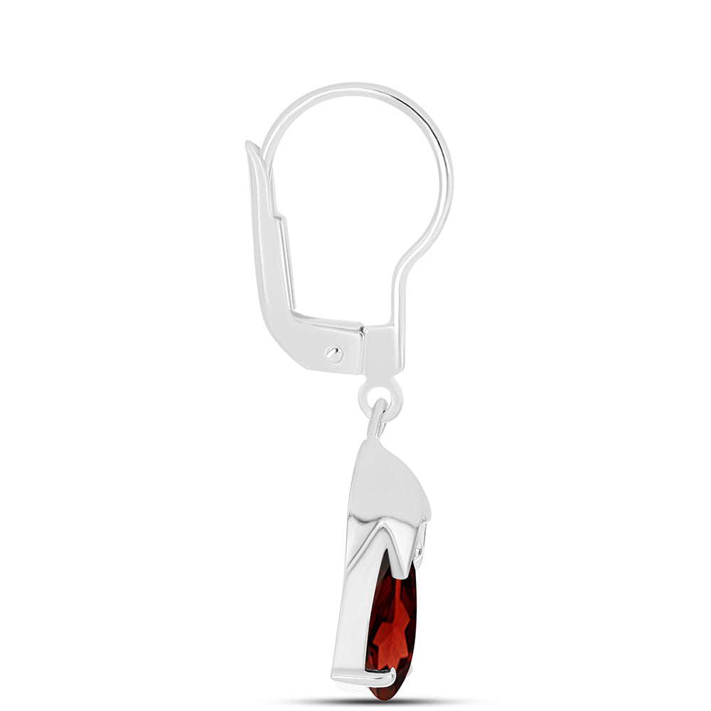 Pendientes de Plata con Granate Barton 2 