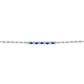 Pulsera de Plata con Zafiro Azul Australiano y Topacio Blanco
