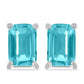 Pendientes de Plata con Cuarzo Paraiba