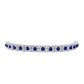 Pulsera de Plata con Zafiro Azul Australiano y Topacio Blanco