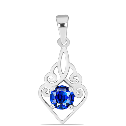 Colgante de Plata con Zafiro Azul Australiano