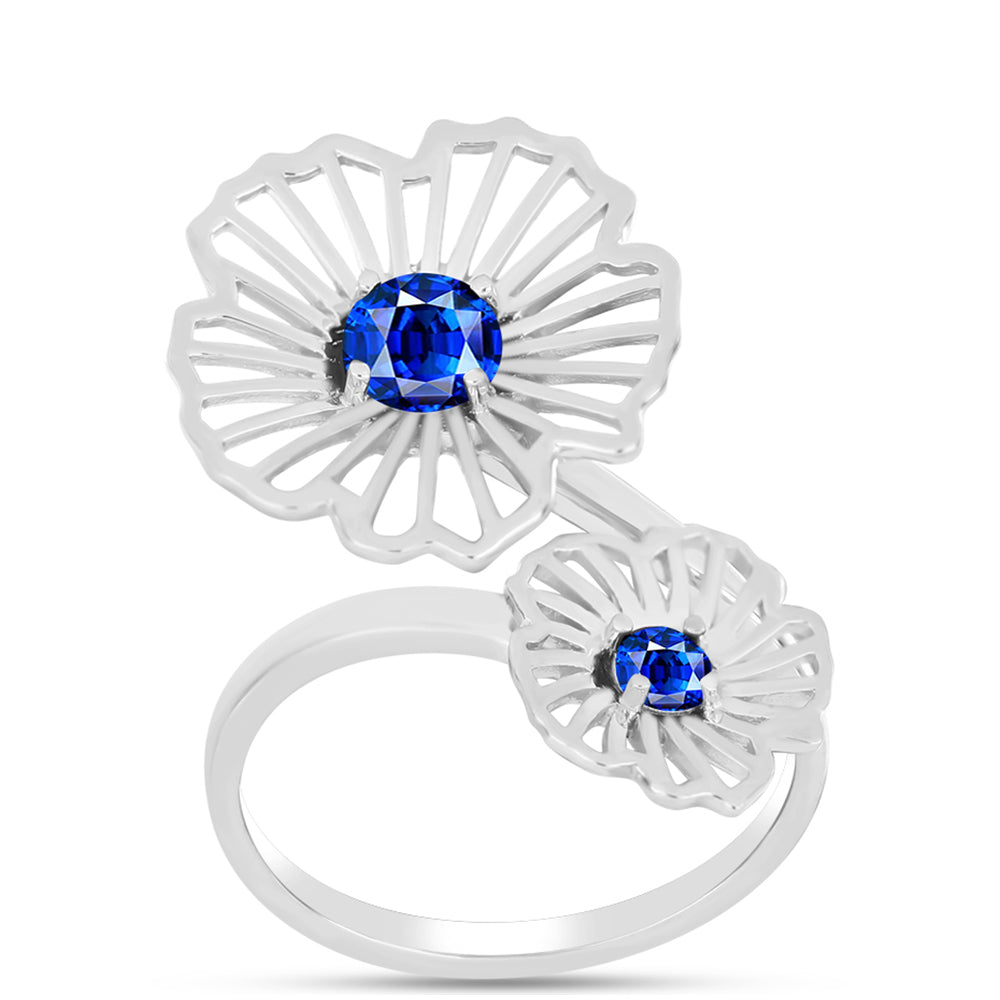 Anillo de Plata con Zafiro Azul Australiano 3 