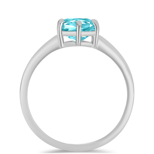 Anillo de Plata con Cuarzo Paraiba