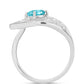 Anillo de Plata con Cuarzo Paraiba