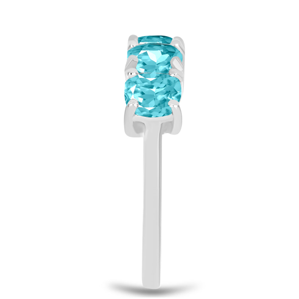 Anillo de Plata con Cuarzo Paraiba 4 
