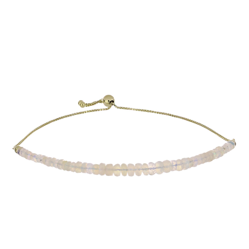 Pulsera de Plata Bañada en Oro con Ópalo Welo 1 
