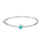 Brazalete de Plata con Cuarzo Paraiba