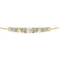 Pulsera de Plata Bañada en Oro con Ópalo Welo y Topacio Blanco