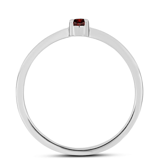 Anillo de Plata con Granate Barton