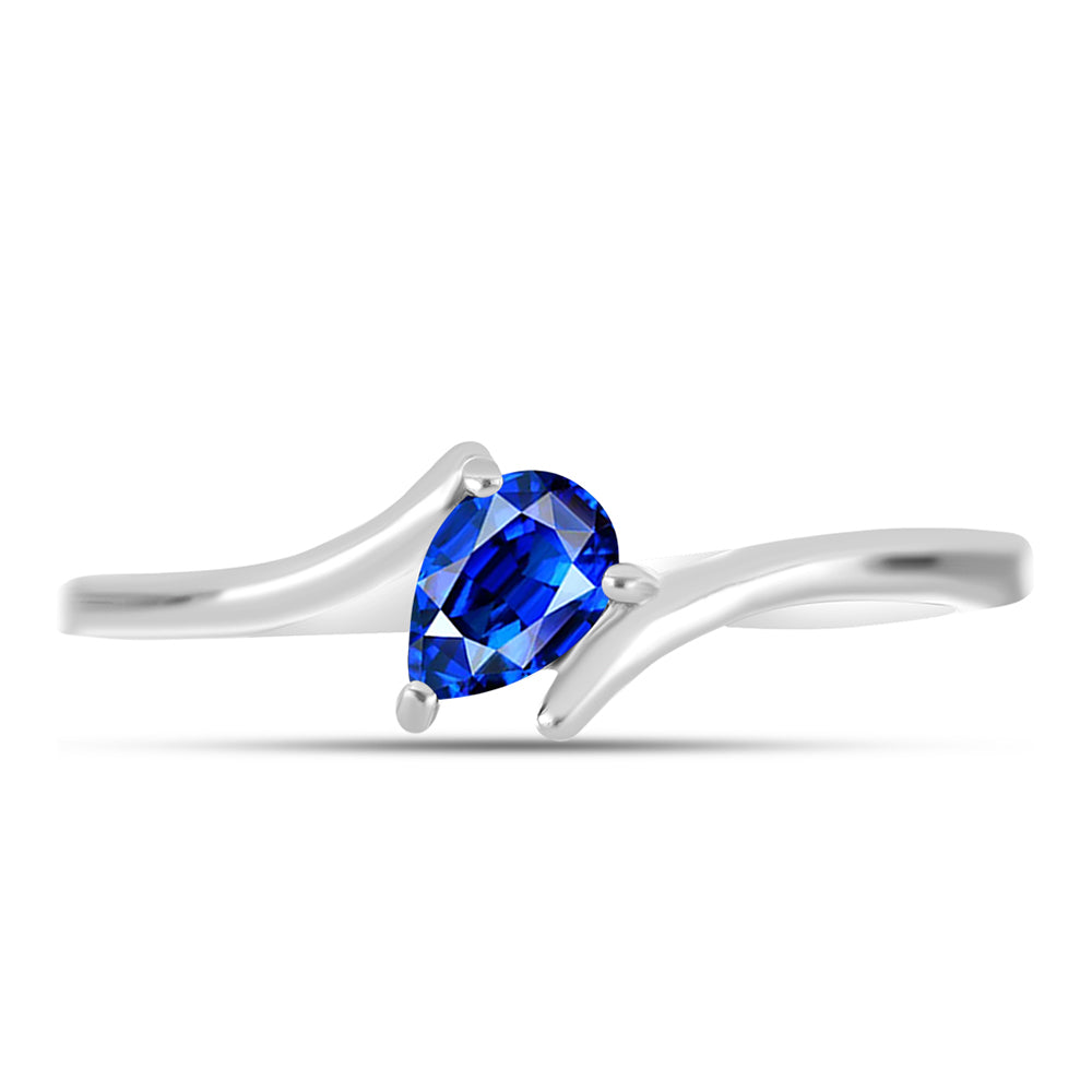 Anillo de Plata con Zafiro Azul Australiano 1 