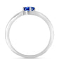 Anillo de Plata con Zafiro Azul Australiano