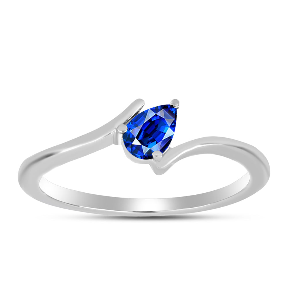 Anillo de Plata con Zafiro Azul Australiano 3 