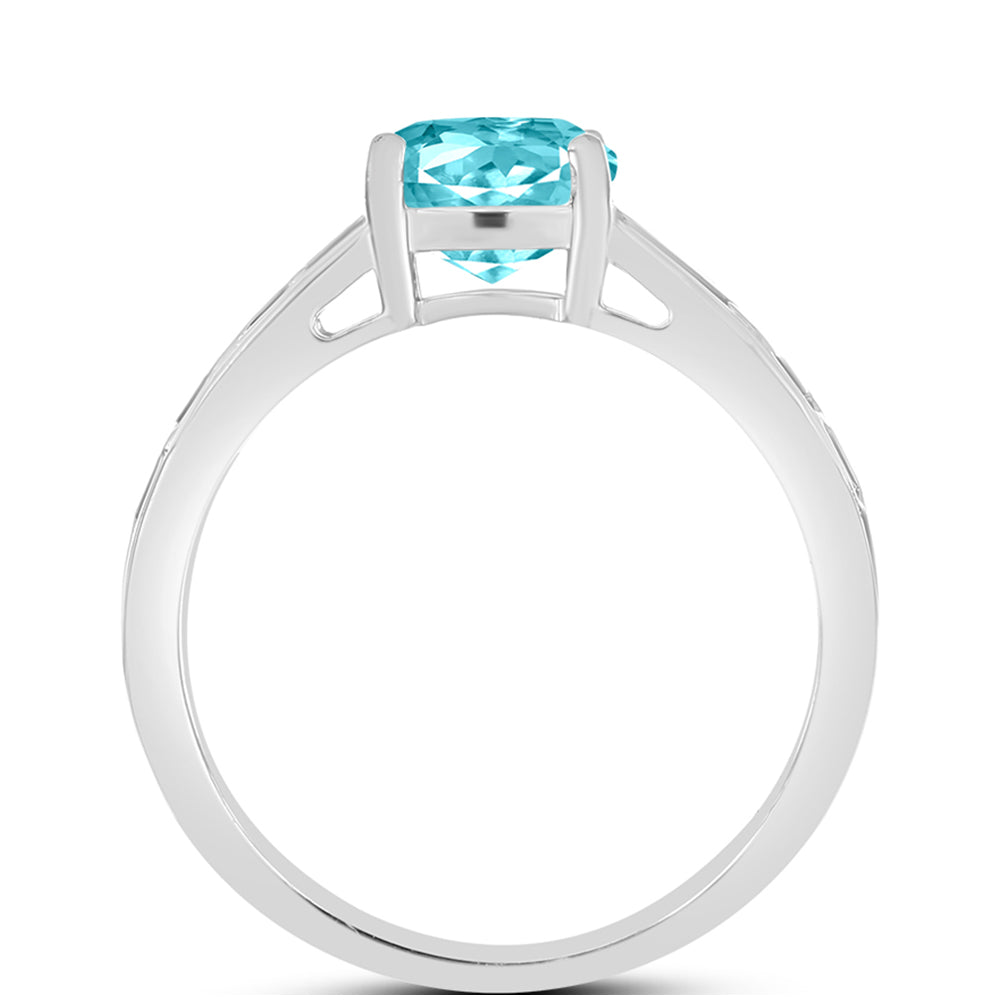 Anillo de Plata con Cuarzo Paraiba 2 