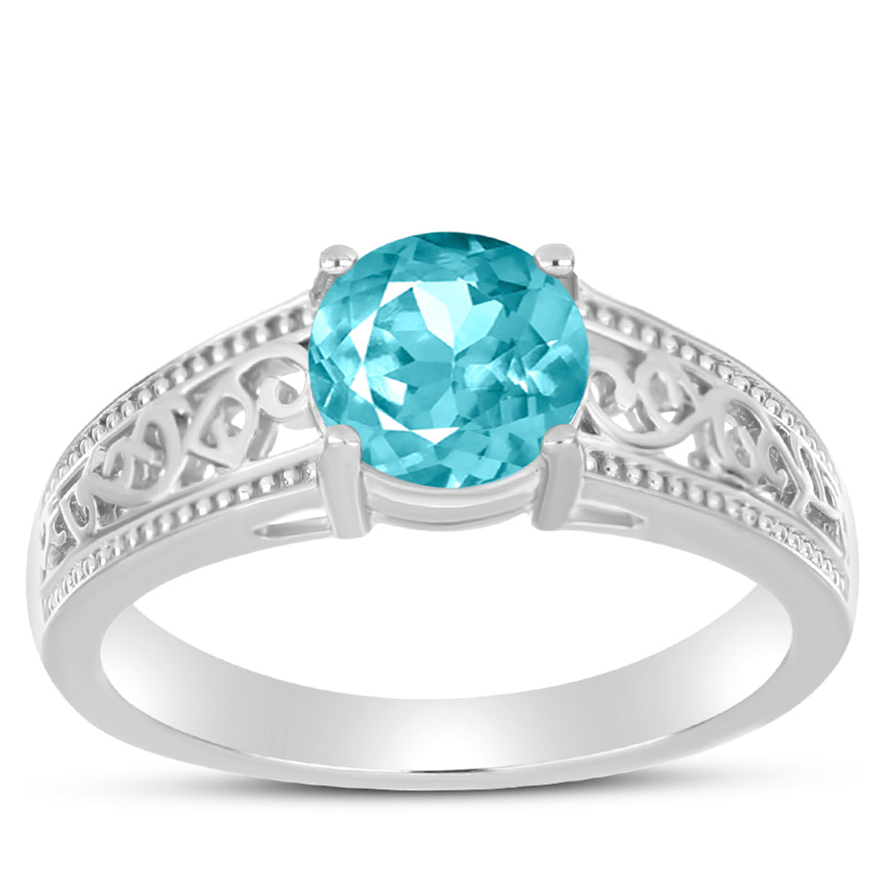 Anillo de Plata con Cuarzo Paraiba 3 
