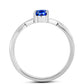 Anillo de Plata con Zafiro Azul Australiano
