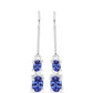 Pendientes de Plata con Tanzanita AAA