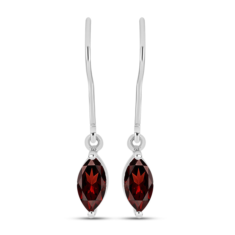 Pendientes de Plata con Granate Barton
