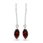 Pendientes de Plata con Granate Barton