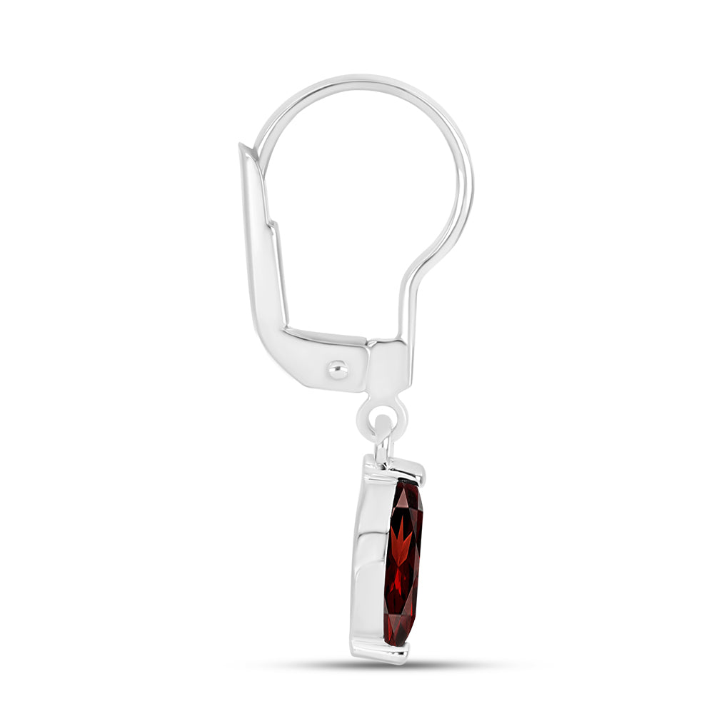 Pendientes de Plata con Granate Barton 2 
