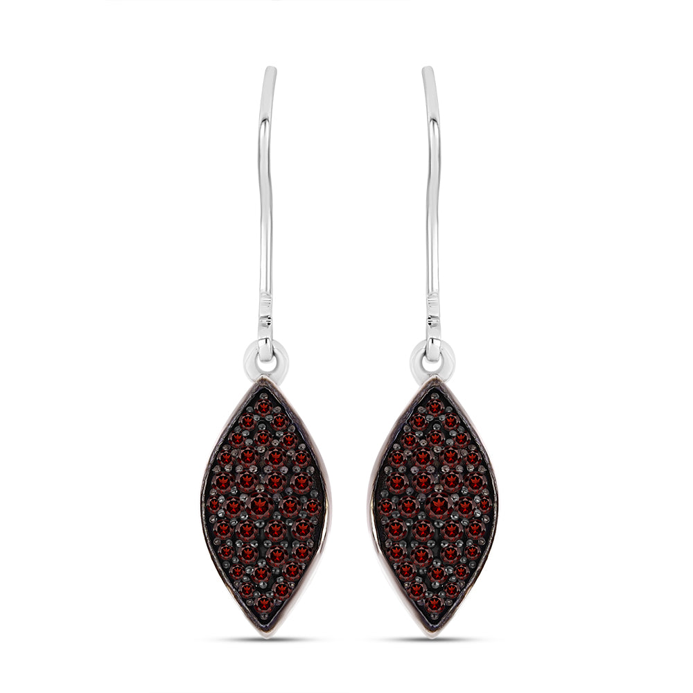 Pendientes de Plata con Granate Barton 1 