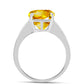 Anillo de Plata con Citrino de los Montes Urales