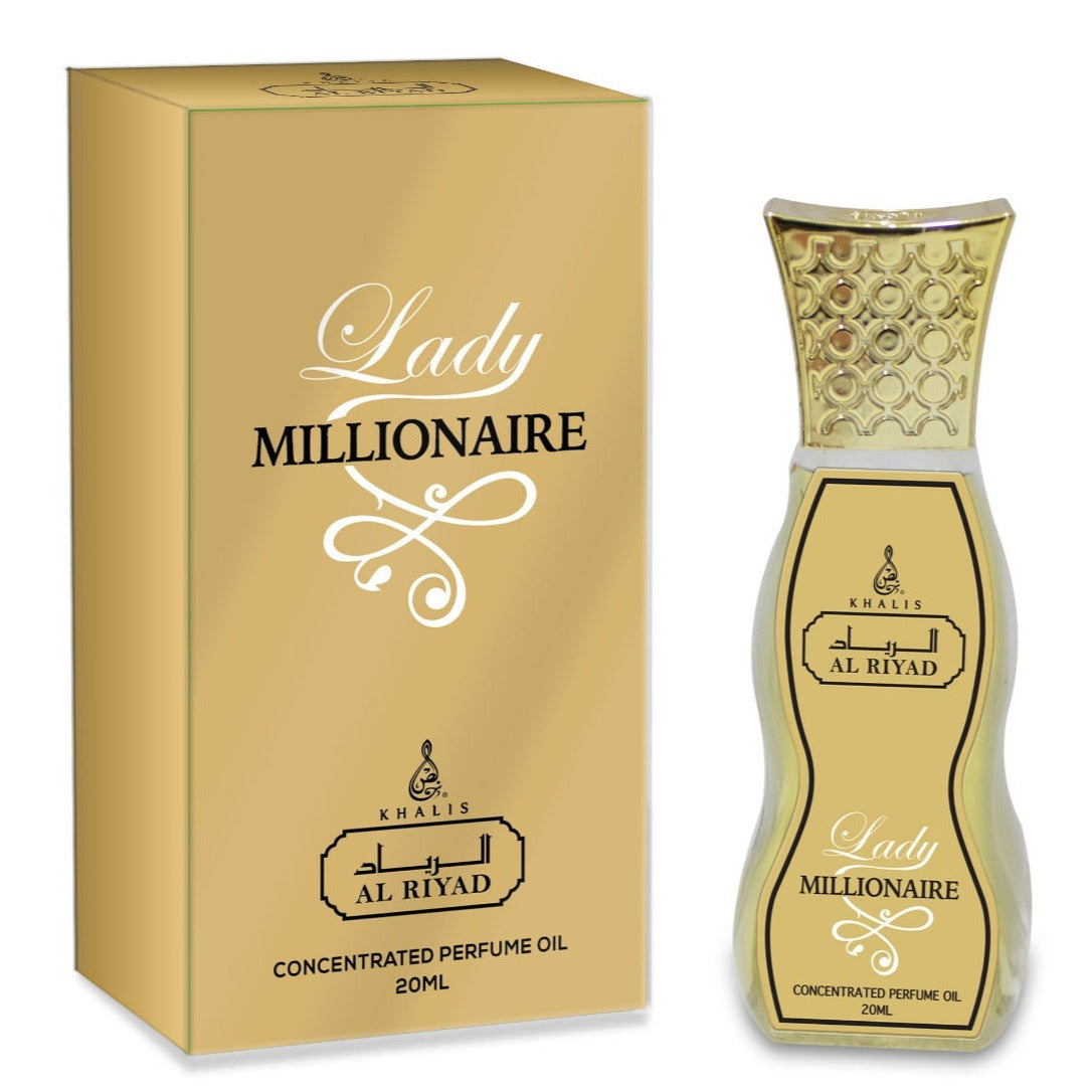 LADY MILLIONAIRE 20ml, perfume en aceite, fragancia frutal para mujeres 1 