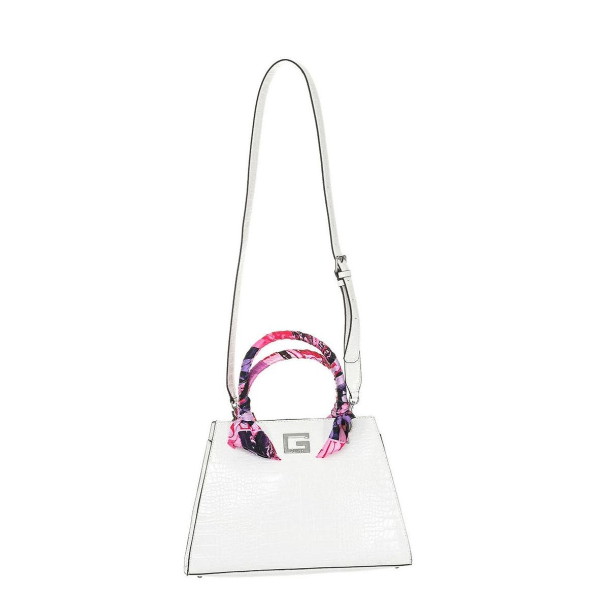 Bolso original de Guess, cuero ecológico, color: blanco