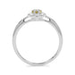 Anillo de Plata con Diamante Amarillo