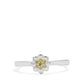 Anillo de Plata con Diamante Amarillo