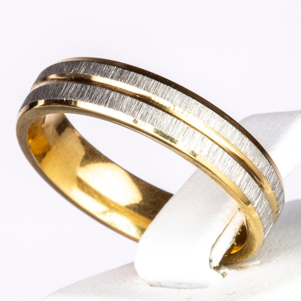 Conjunto de Aleación Bañado en Oro con Cristal Emporia® Blanco ( Anillo )